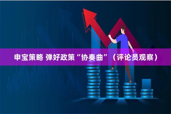 申宝策略 弹好政策“协奏曲”（评论员观察）